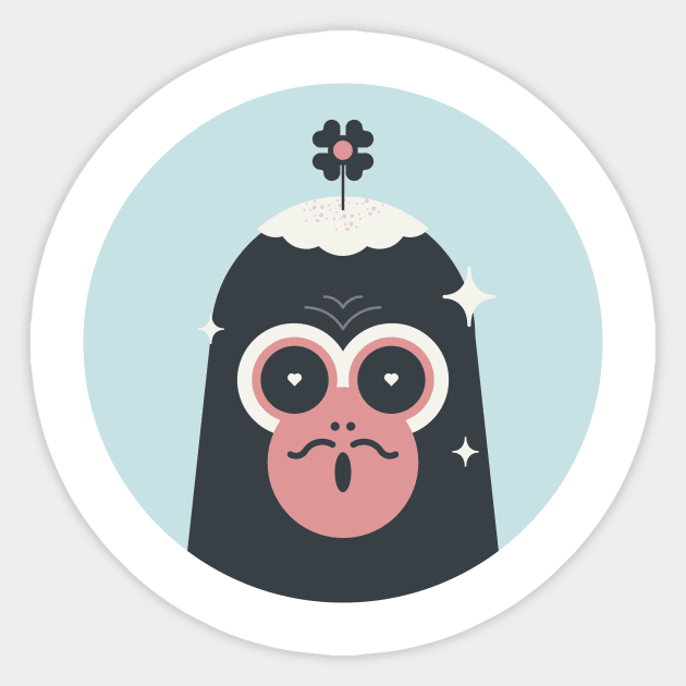 Monkey Magic Sticker by ink choi design